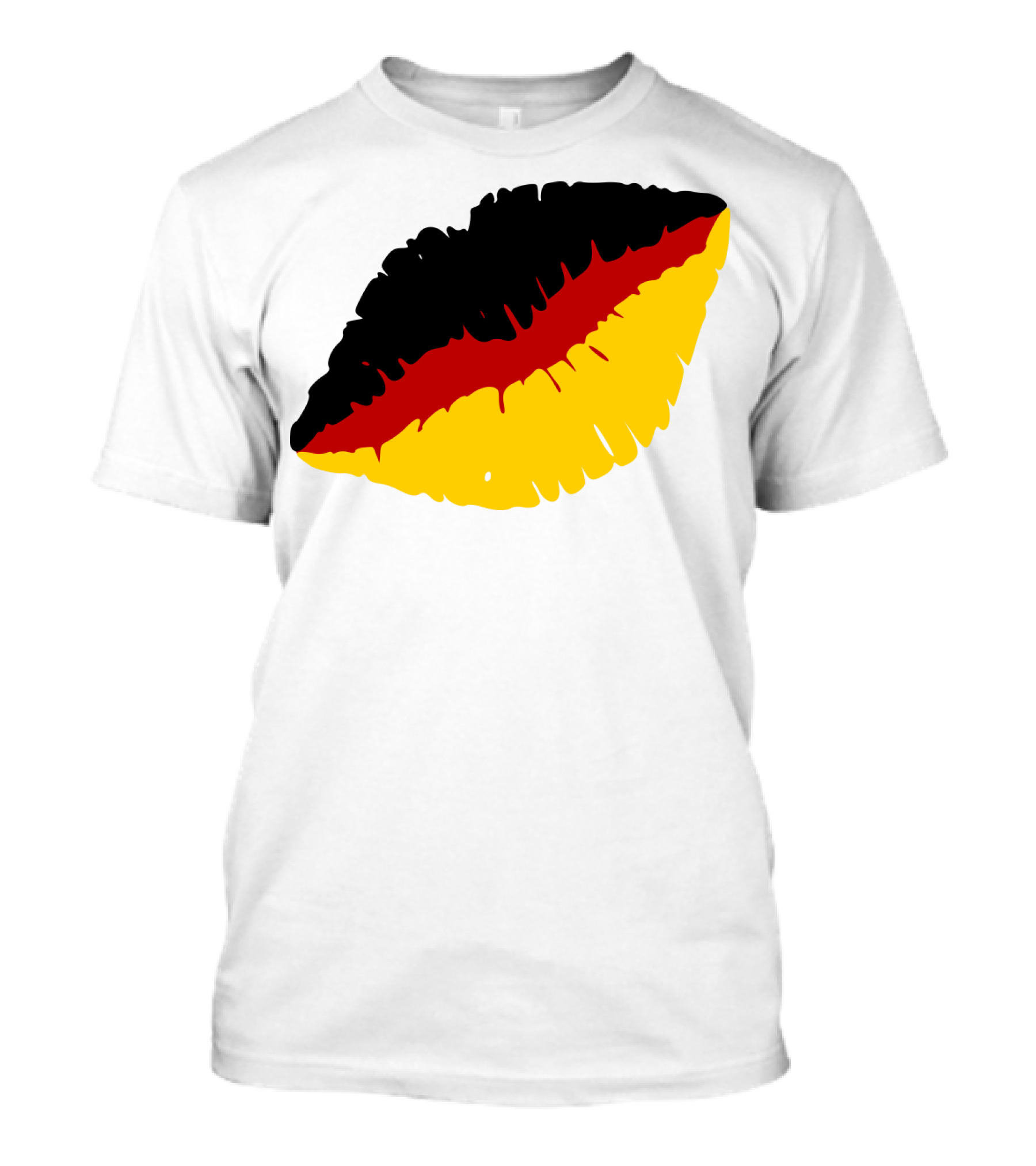 German Flag Kiss Lips Germany Colors T-Shirt