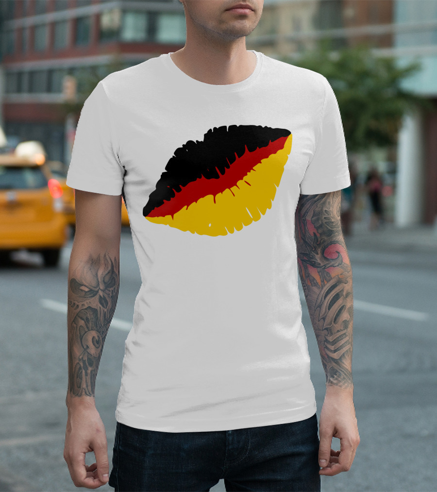 German Flag Kiss Lips Germany Colors T-Shirt