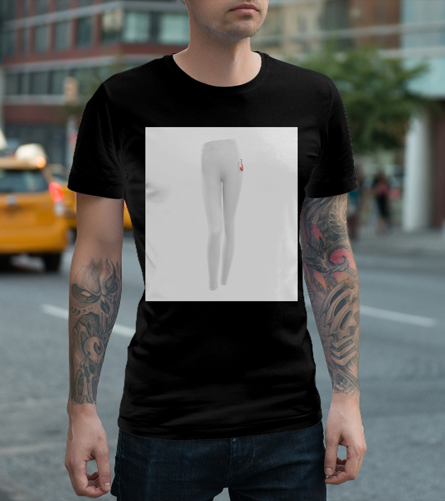 Team Junkee Stylish White Leggings with Red J T-Shirt