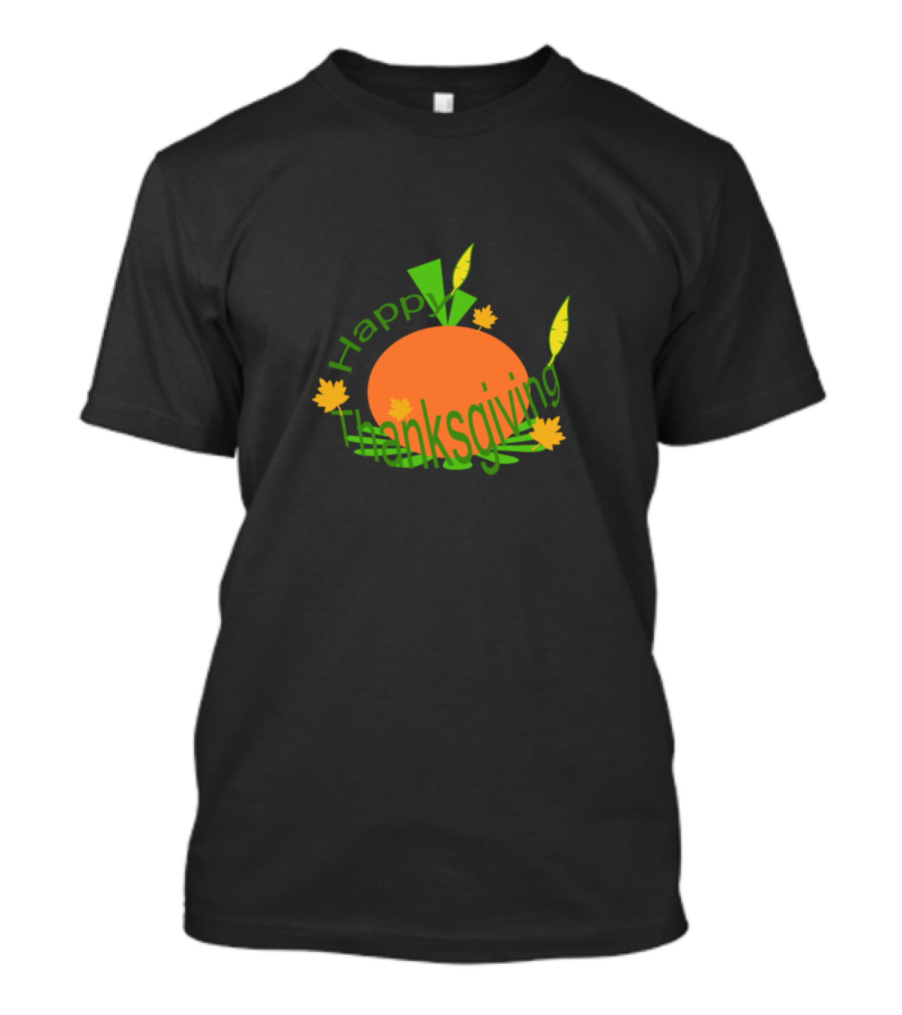 Happy Thanksgiving Pumpkin And Autumn Leaves T-Shirt
