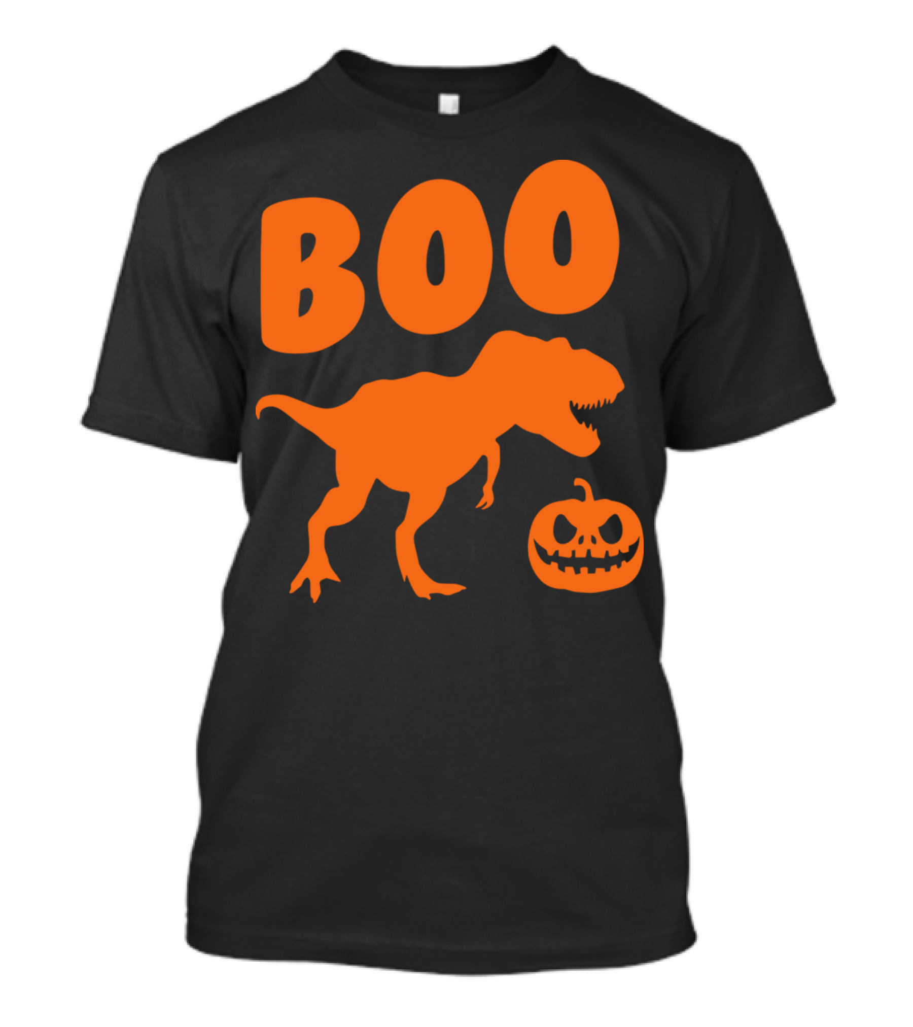 BOO T-Rex Pumpkin Halloween T-Shirt