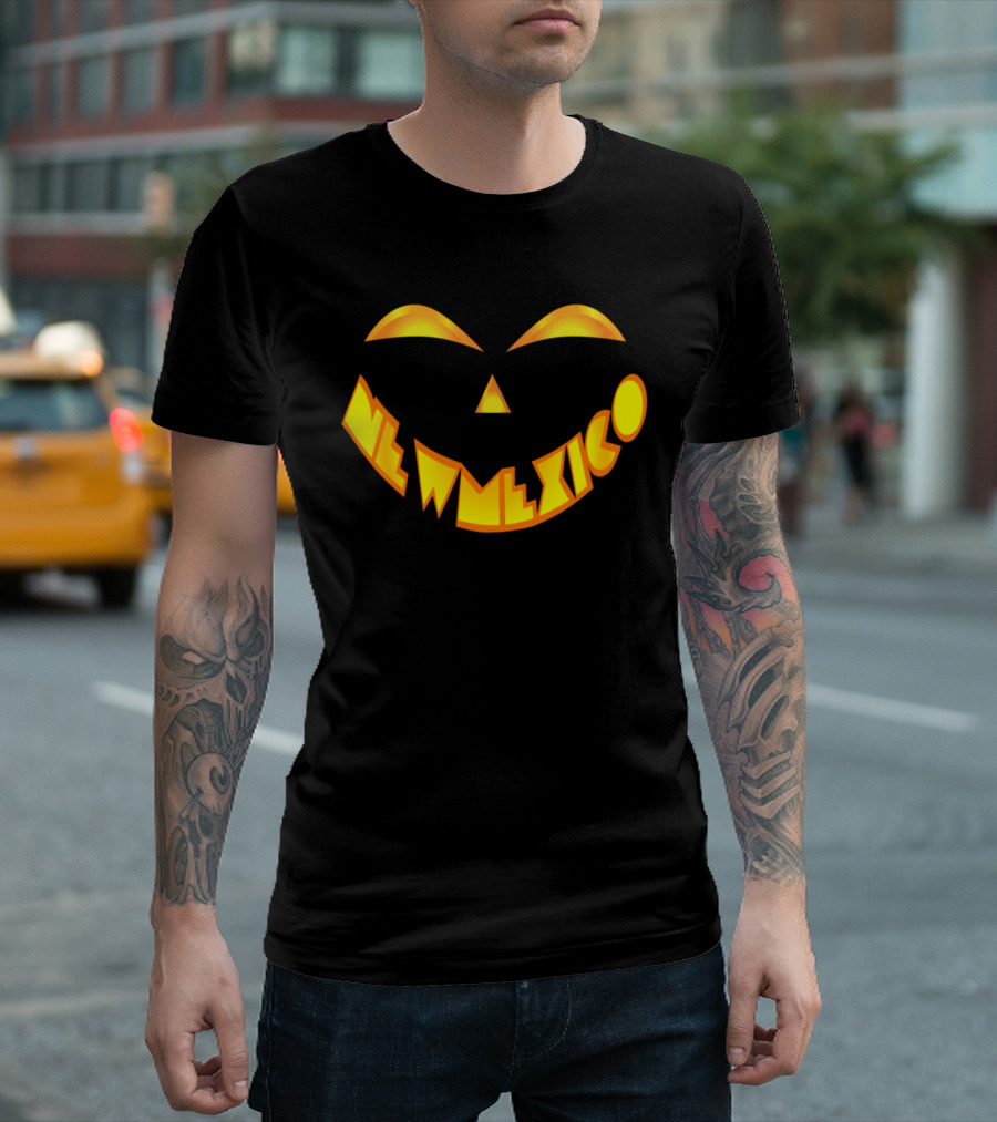New Mexico Pumpkin Face Jack O' Lantern T-Shirt