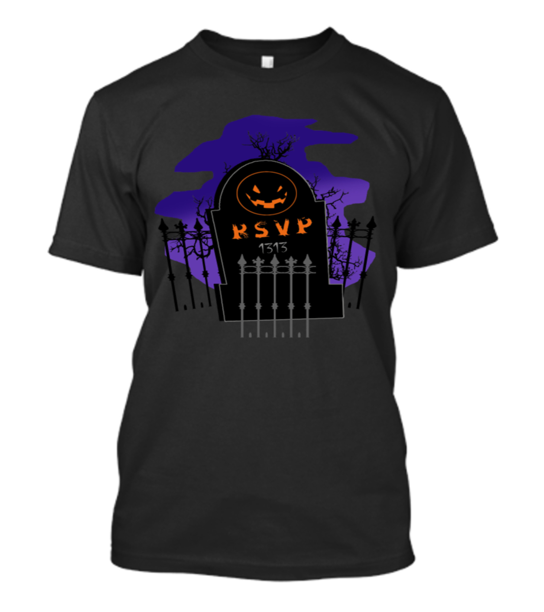 Halloween RSVP 1313 Spooky Gravestone Pumpkin T-Shirt