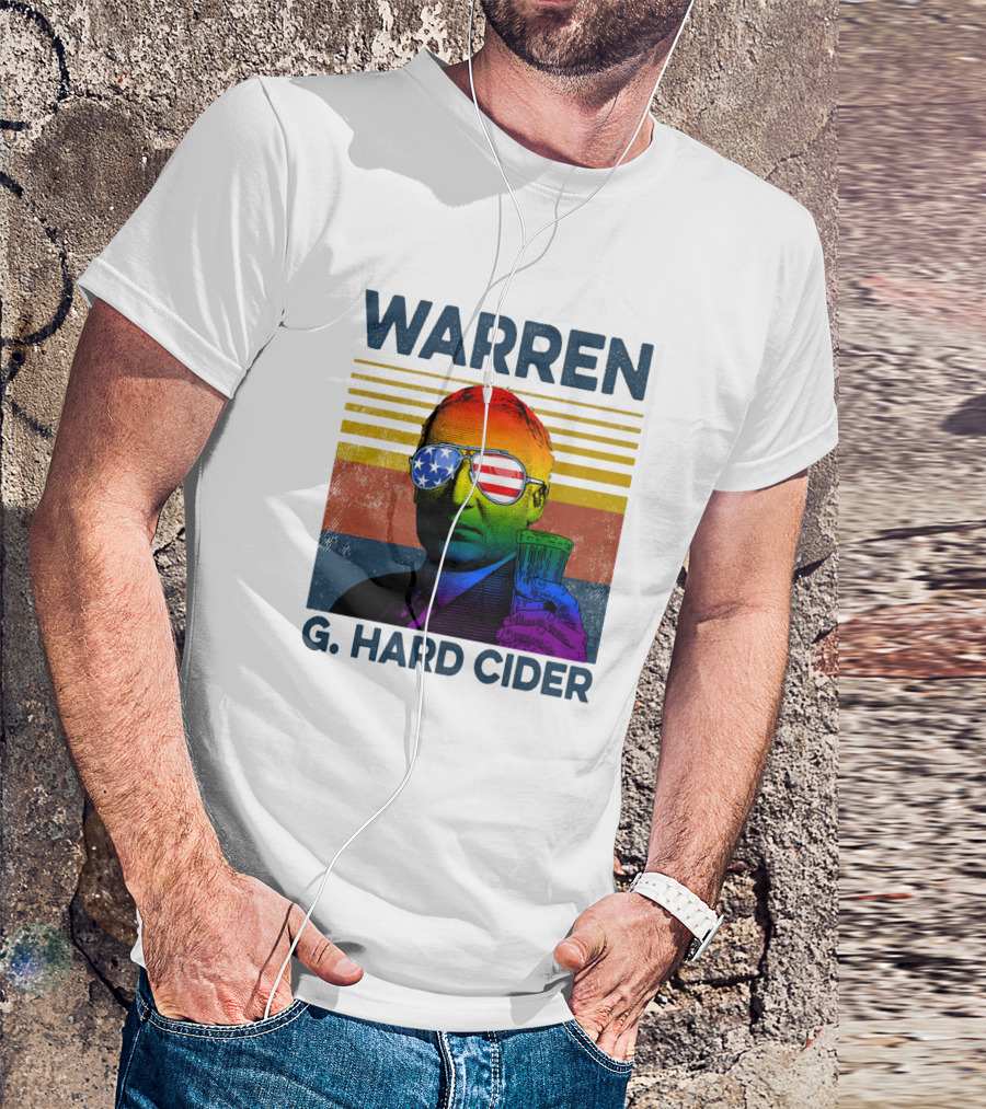Warren G. Hard Cider Patriotic Sunglasses And Colorful Portrait T-Shirt