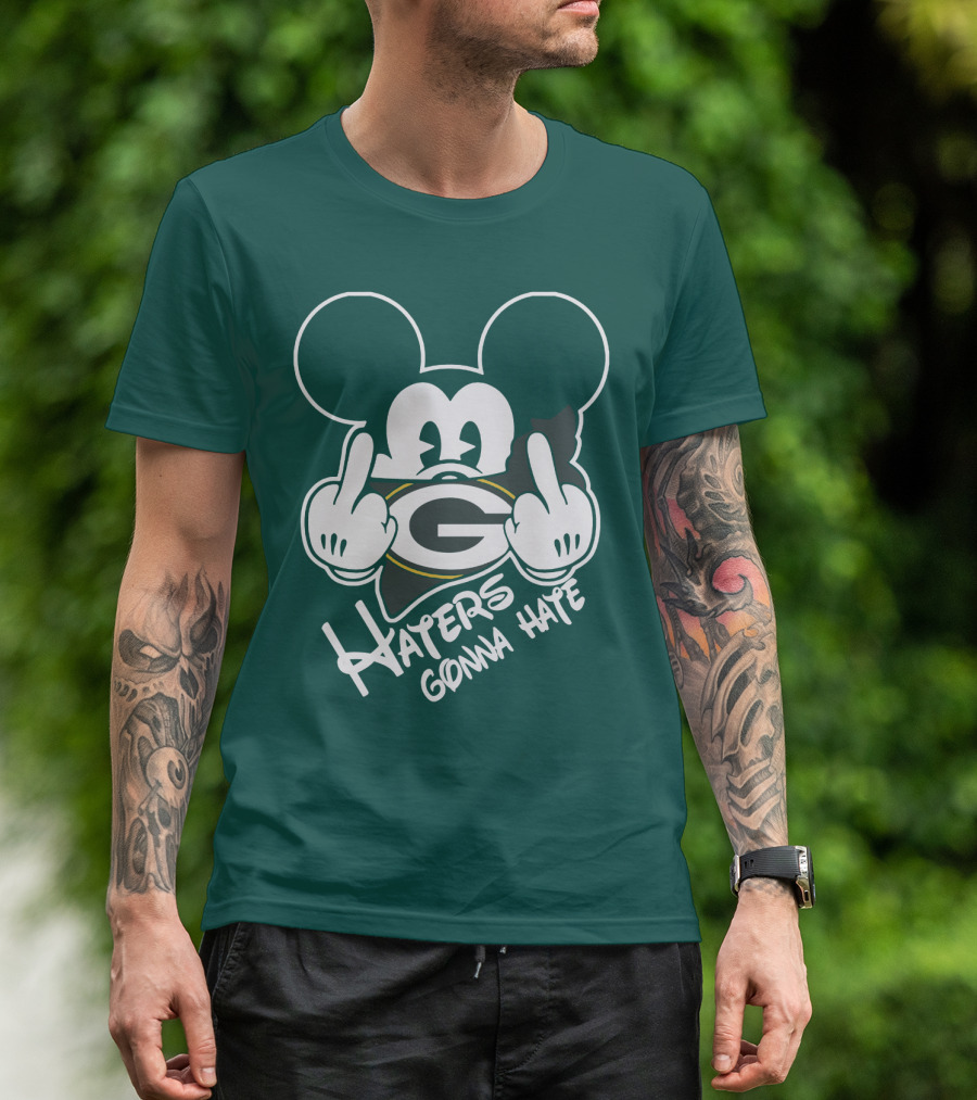 Packers Haters Gonna Hate Mouse Hands T-Shirt