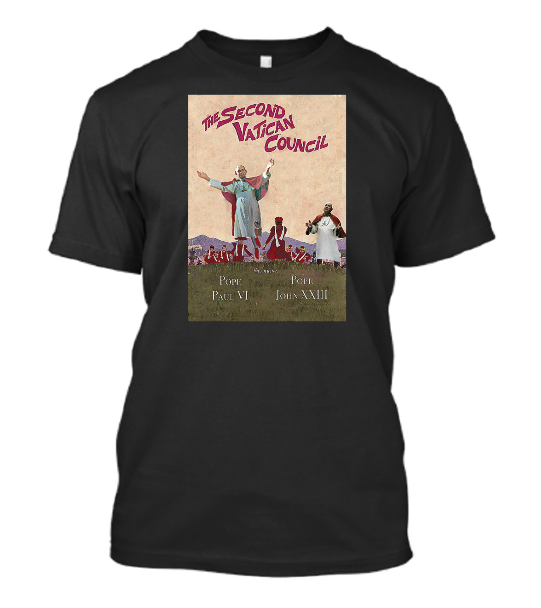 The Second Vatican Council Starring Pope Paul VI And Pope John XXIII T-Shirt
