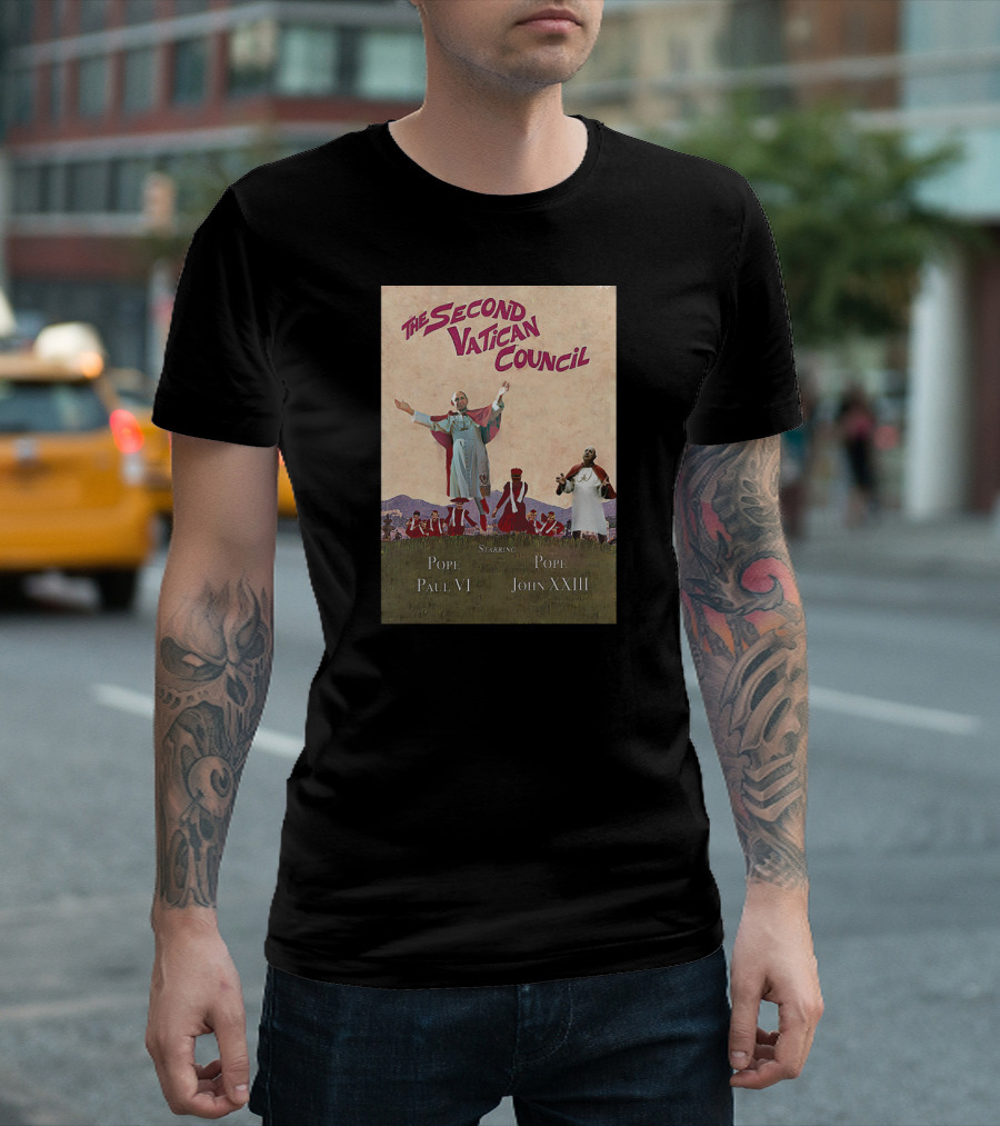 The Second Vatican Council Starring Pope Paul VI And Pope John XXIII T-Shirt