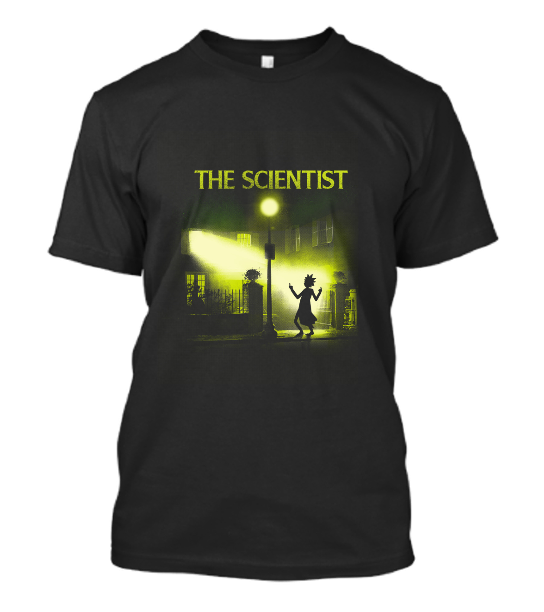 The Scientist Parody With Silhouette Under Streetlamp T-Shirt