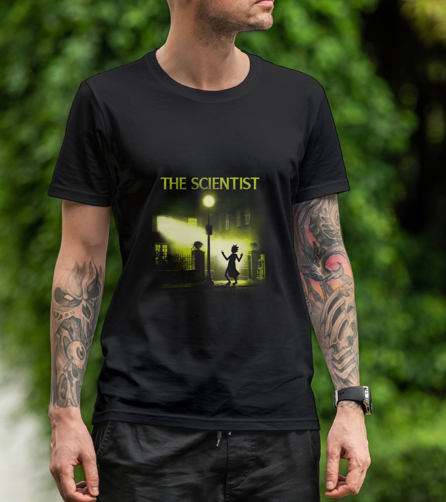 The Scientist Parody With Silhouette Under Streetlamp T-Shirt