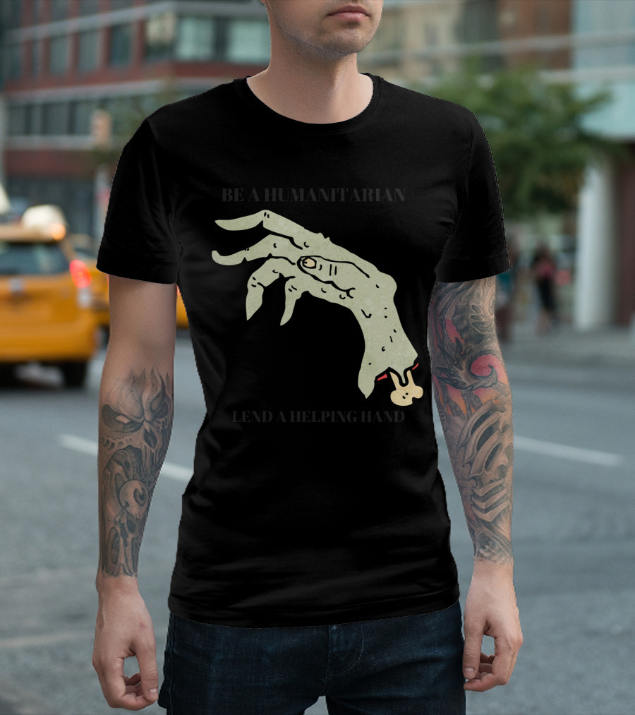 Help for Humanity Zombie Hand Pun T-Shirt
