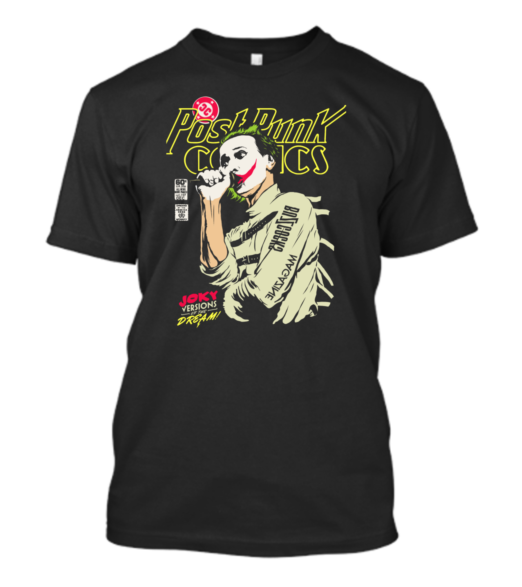 Post Punk Comics Joky Versions Dream Batjocko Wrysmile T-Shirt