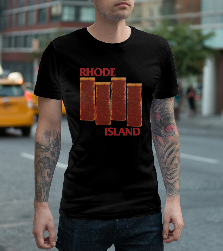 Rhode Island Four Pizza Strips T-Shirt