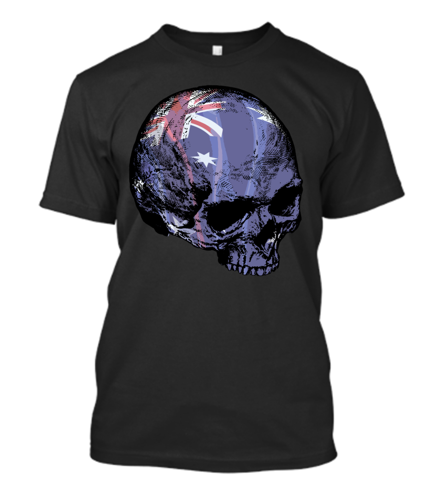 Australia Flag Skull T-Shirt