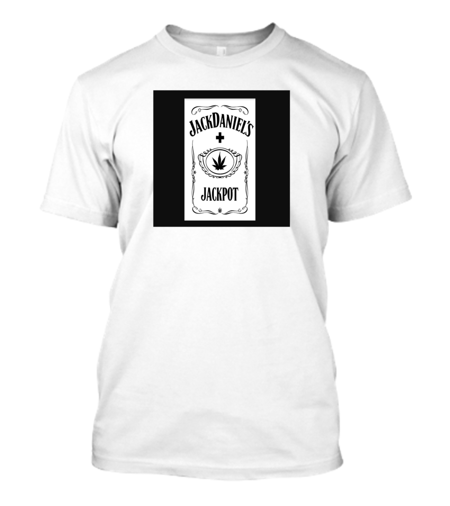 JackDaniel's Jackpot Weed Leaf T-Shirt