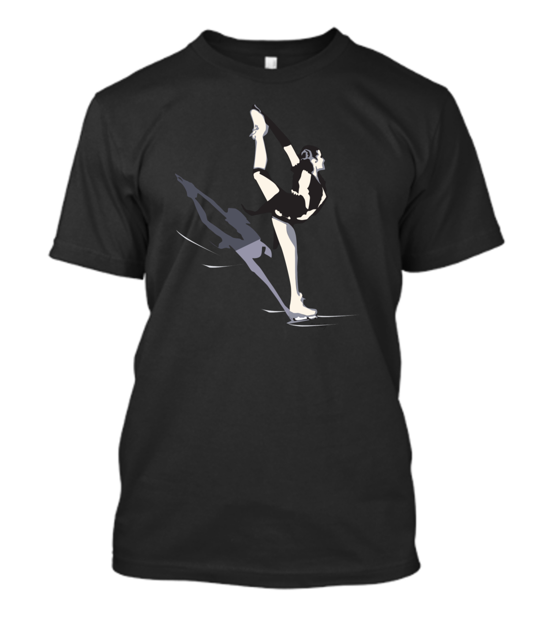 Graceful Balance In Motion Patinage Artistique Elegance T-Shirt