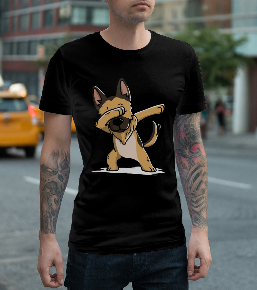 German Shepherd Dog Dabbing Pose Funny Pet T-Shirt