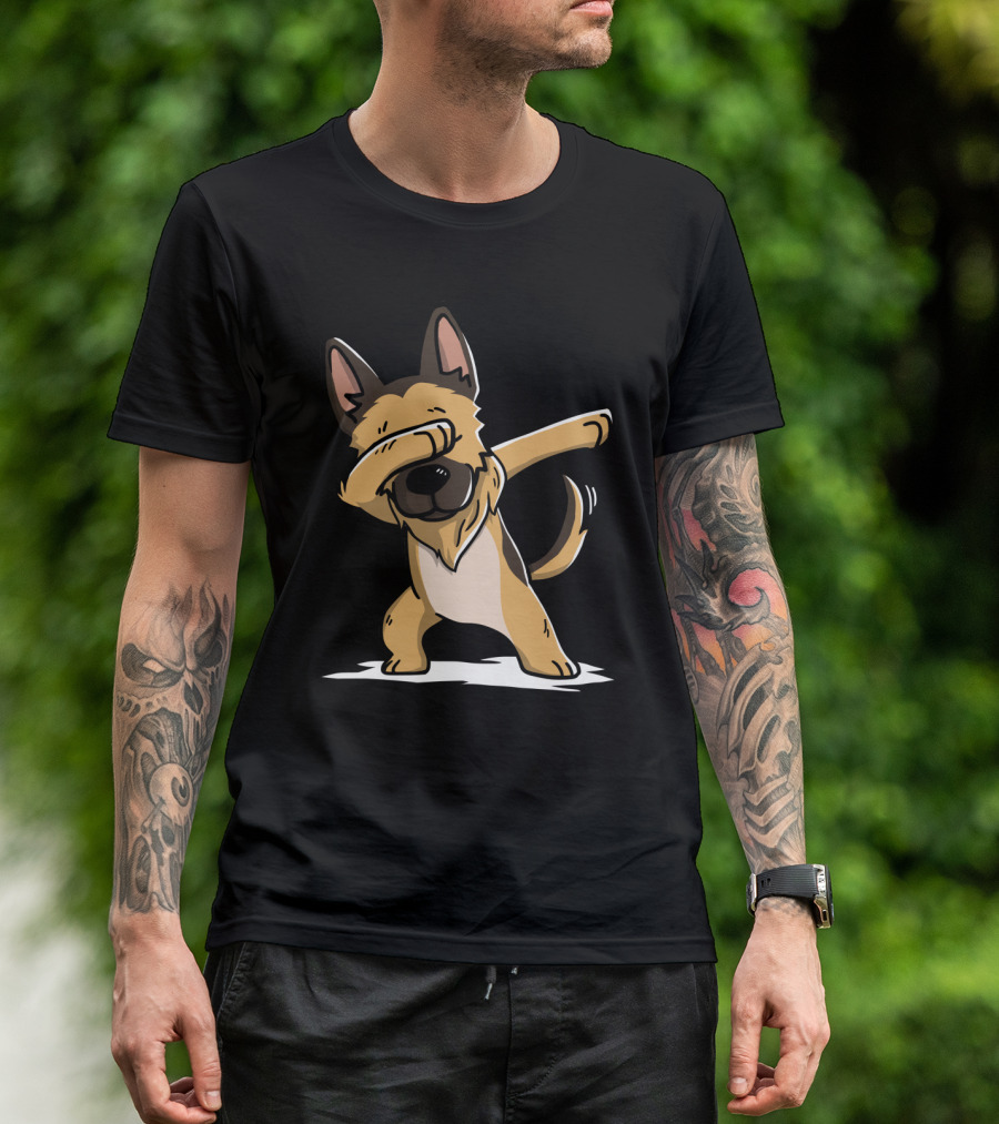 German Shepherd Dog Dabbing Pose Funny Pet T-Shirt