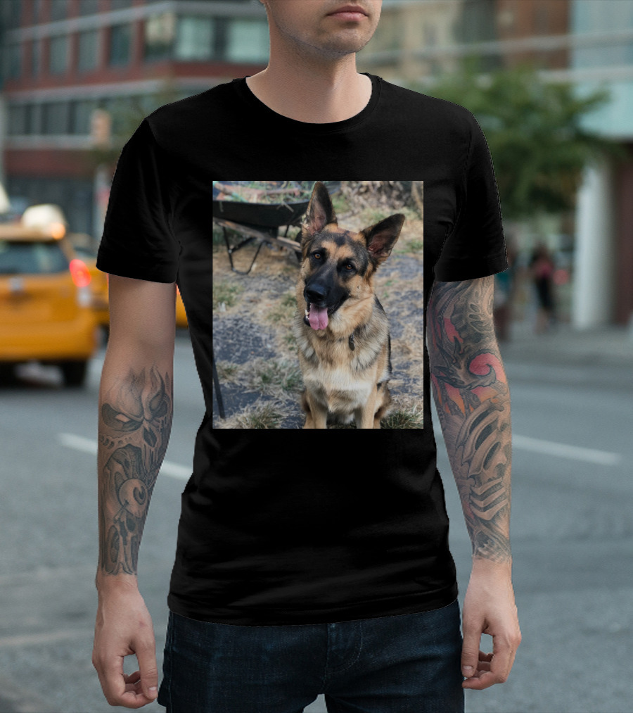 Loki German Shepherd Dog Photo Pet T-Shirt