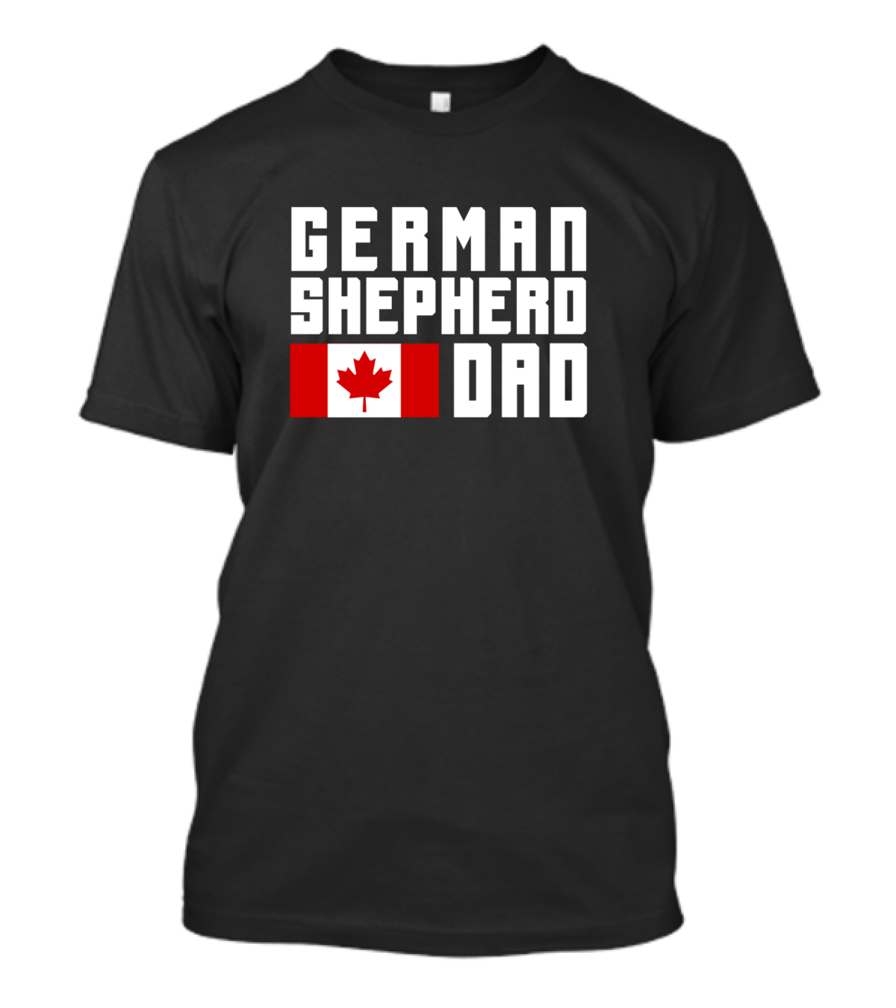 German Shepherd Dad With Canadian Flag T-Shirt