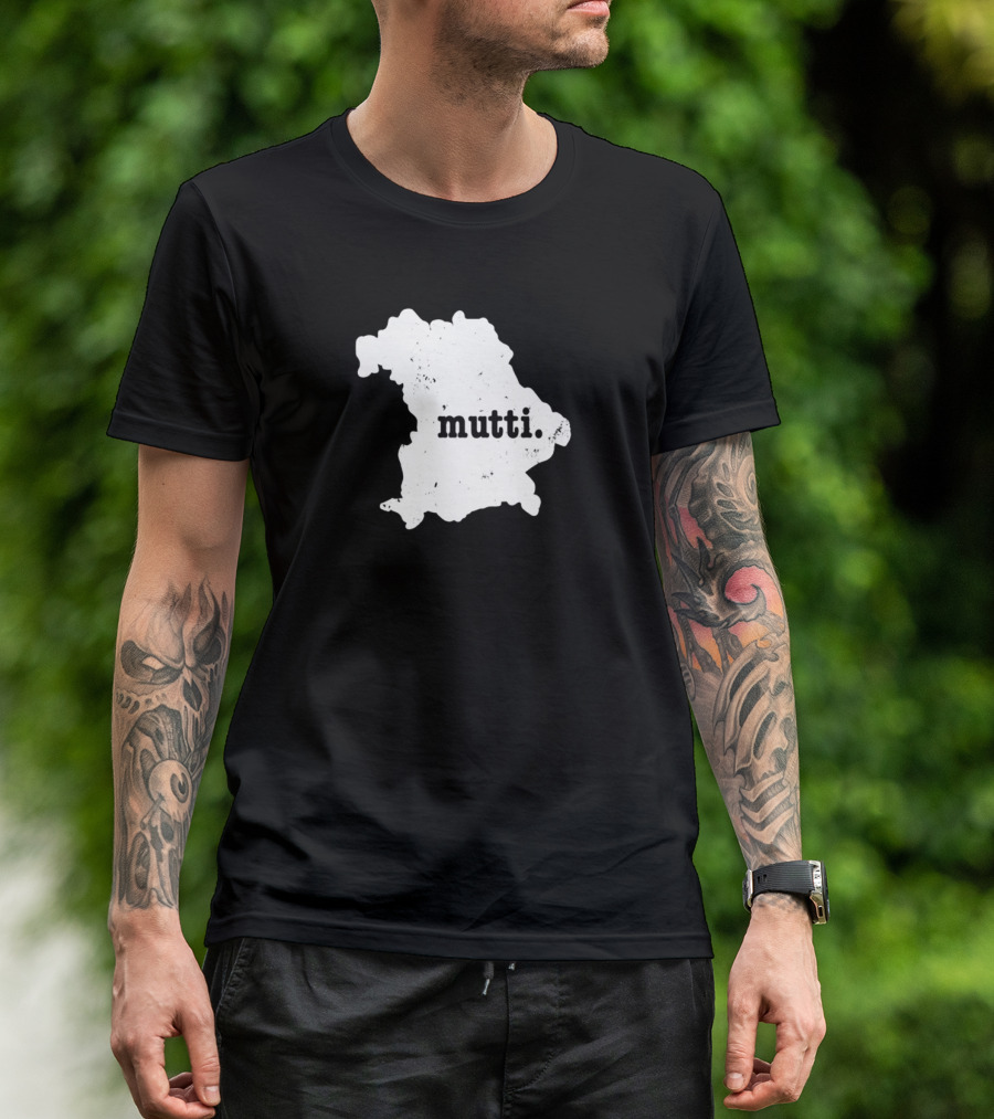 Mutti Bavaria Germany Mother Map T-Shirt