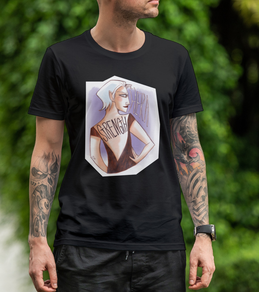 Hera Strength Bold Illustration Featuring Powerful Female T-Shirt