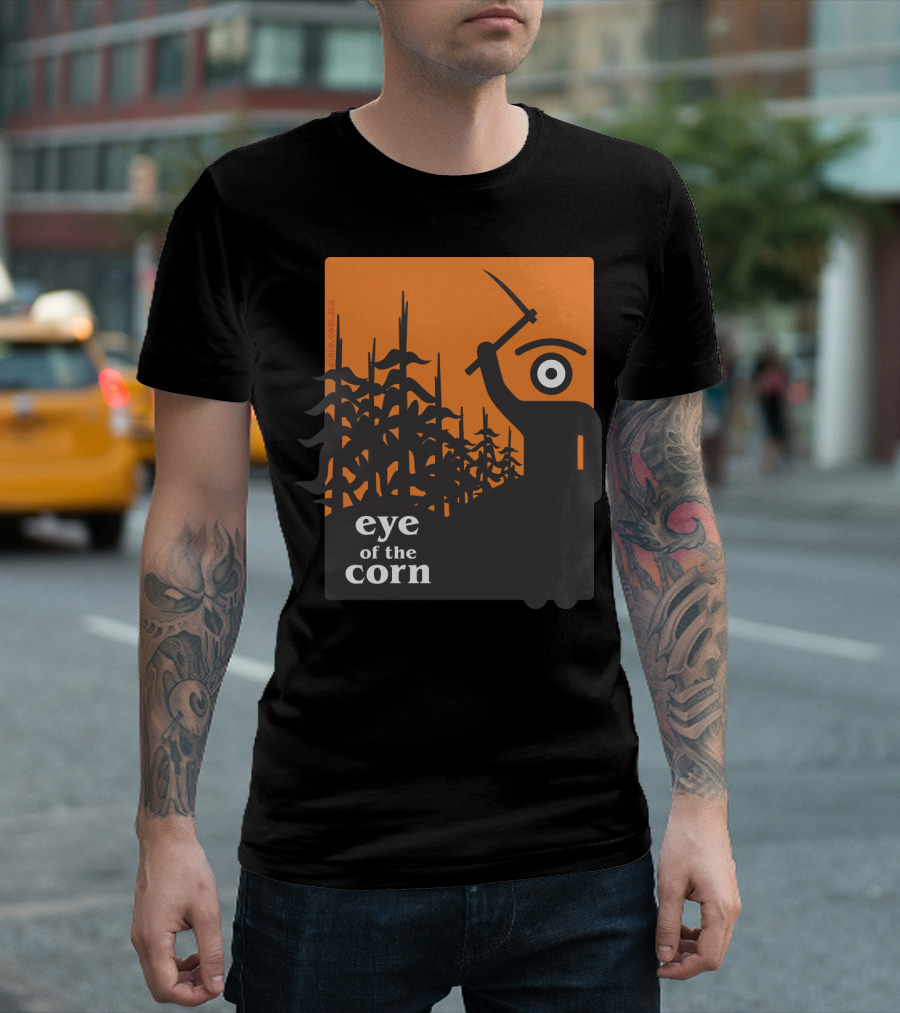 Eye Of The Corn Sickle-Wielding Figure In Cornfield T-Shirt