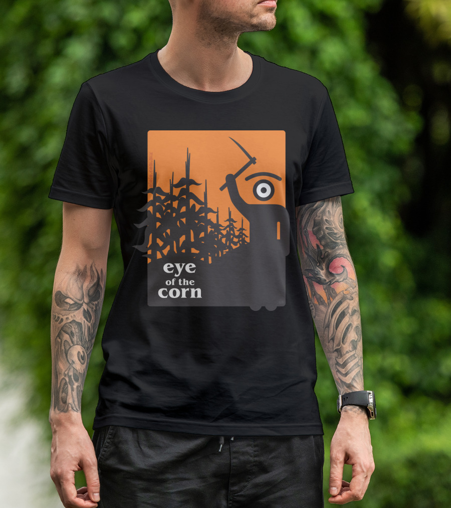 Eye Of The Corn Sickle-Wielding Figure In Cornfield T-Shirt