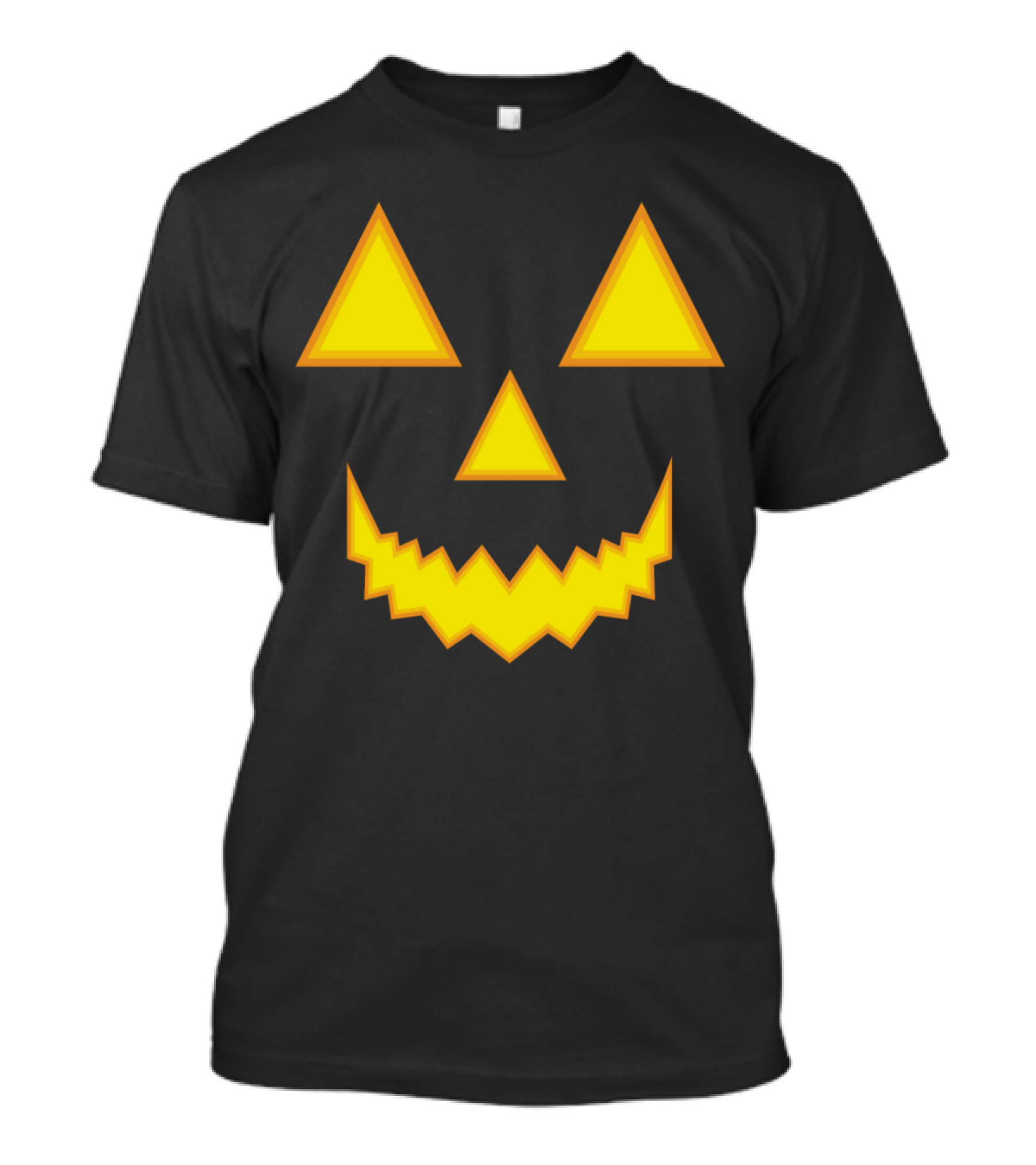 Pumkin Lantern Jack-O'-Lantern Face Halloween T-Shirt