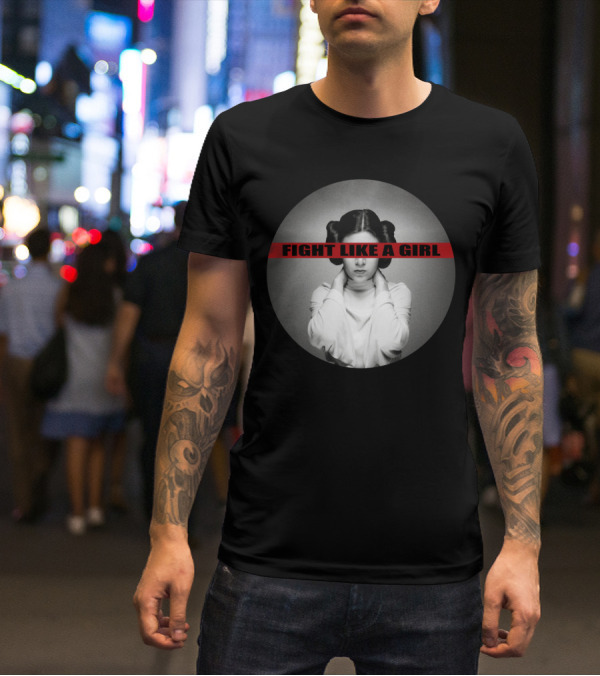 Princess Leia Fight Like A Girl Iconic Empowerment T-Shirt