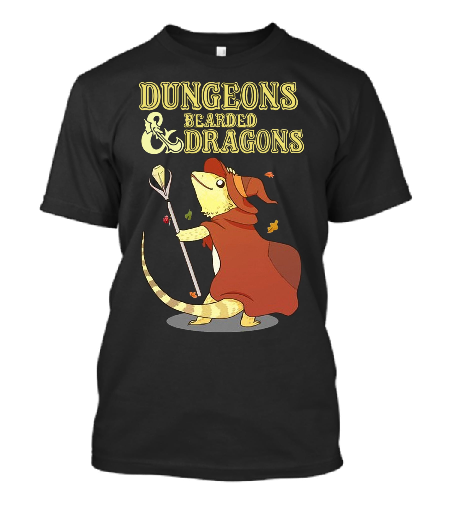 Dungeons And Bearded Dragons Mage Lizard Adventure T-Shirt