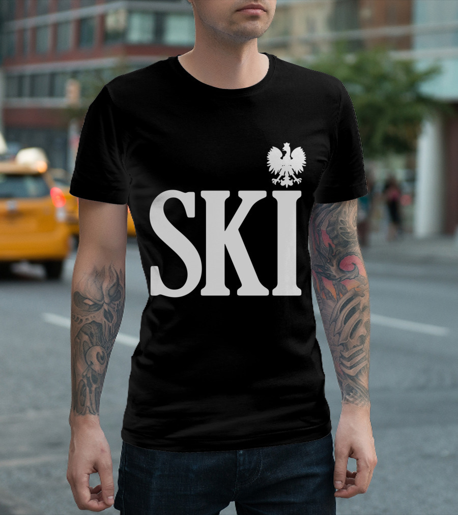 SKI Polish White Eagle T-Shirt