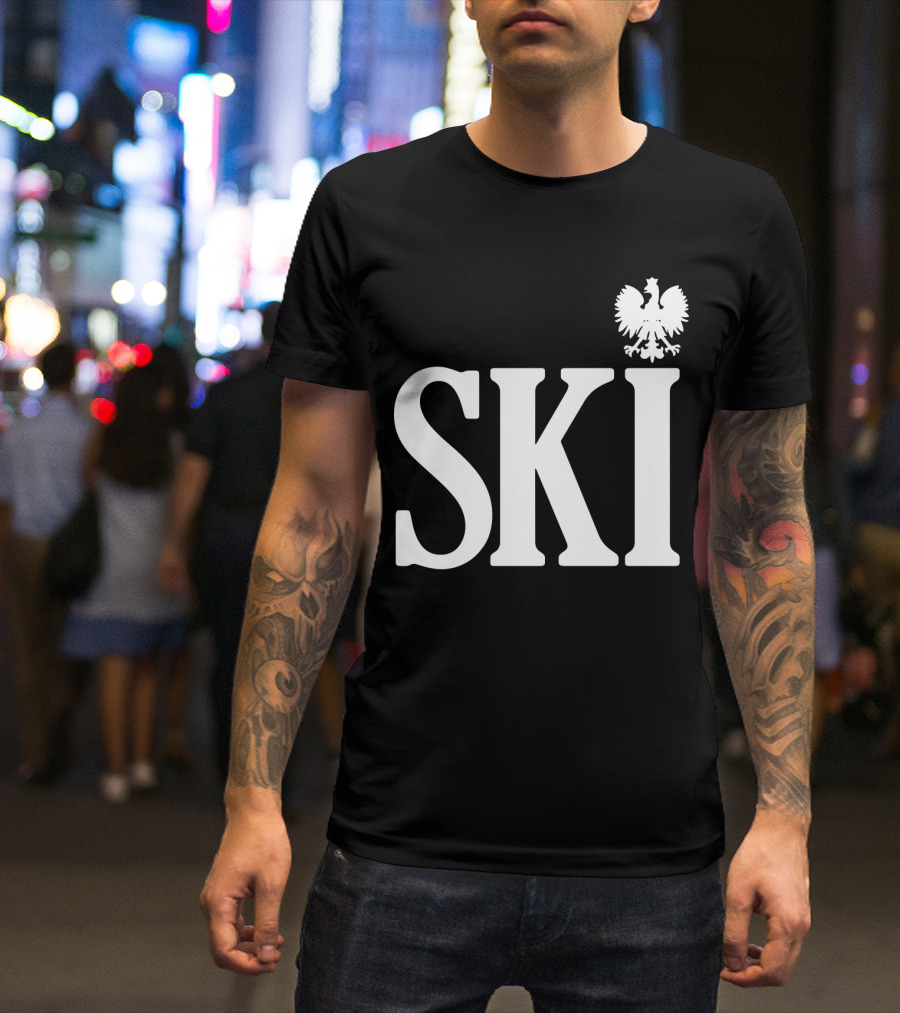SKI Polish White Eagle T-Shirt