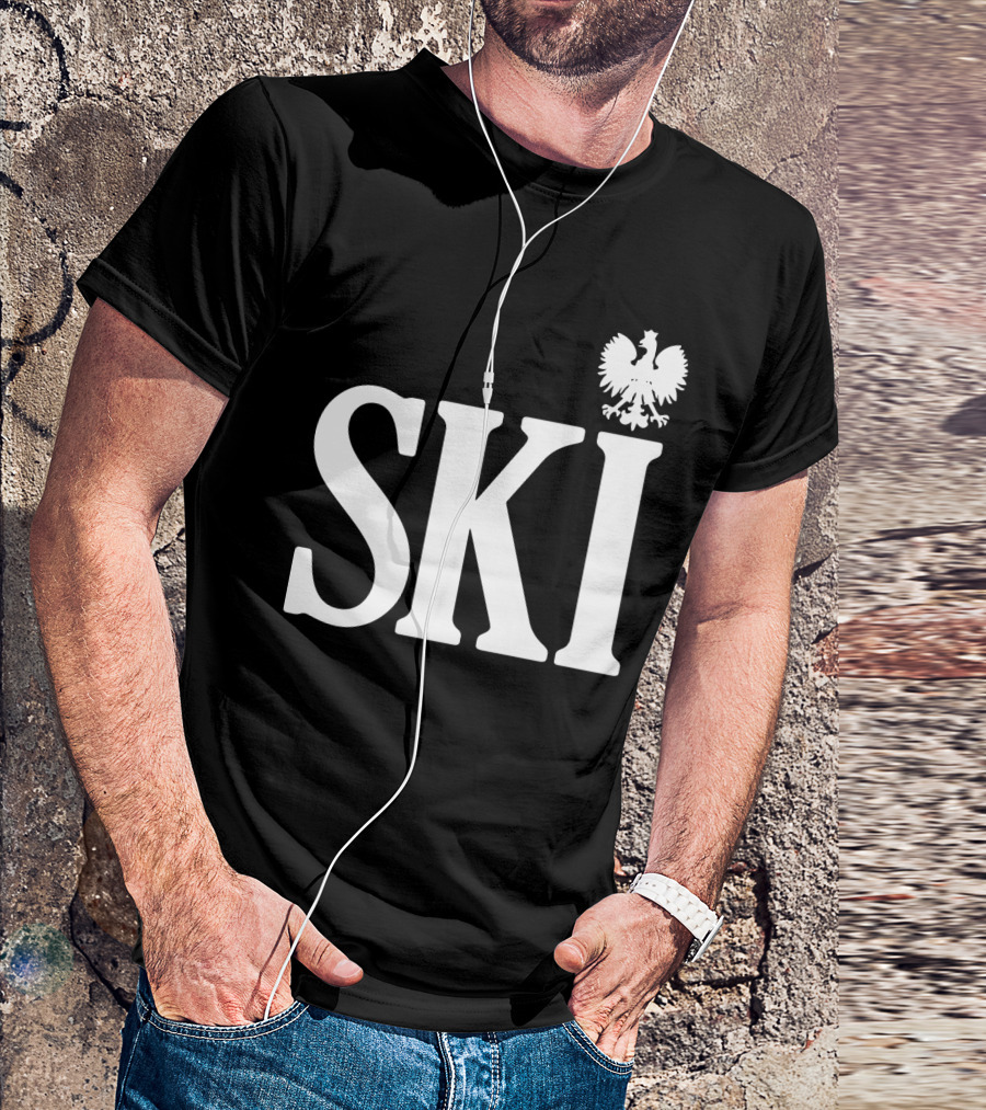 SKI Polish White Eagle T-Shirt