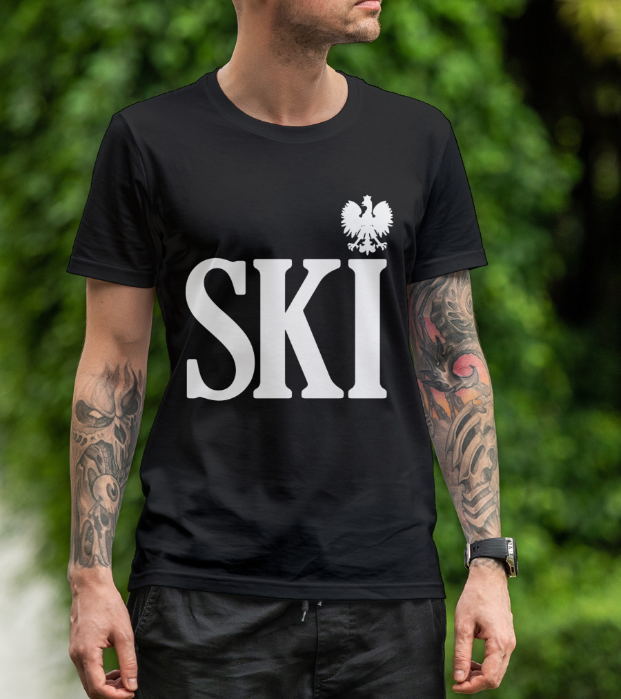 SKI Polish White Eagle T-Shirt