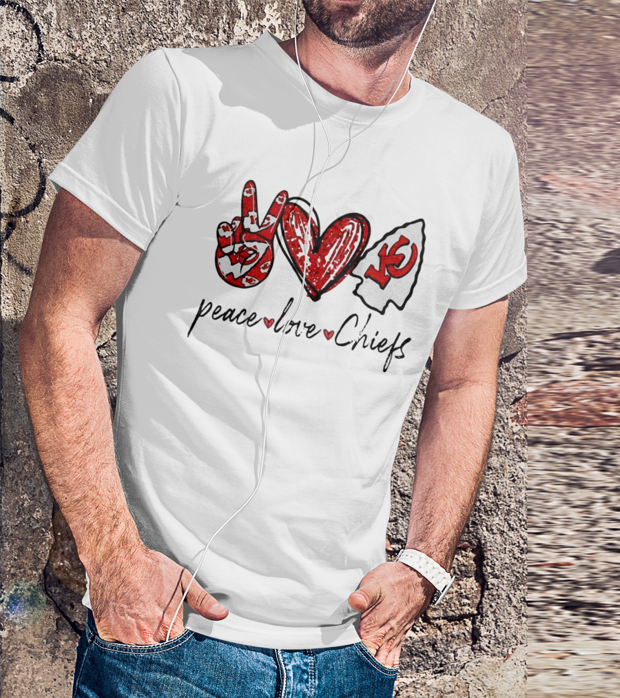 Peace Love KC Chiefs T-Shirt