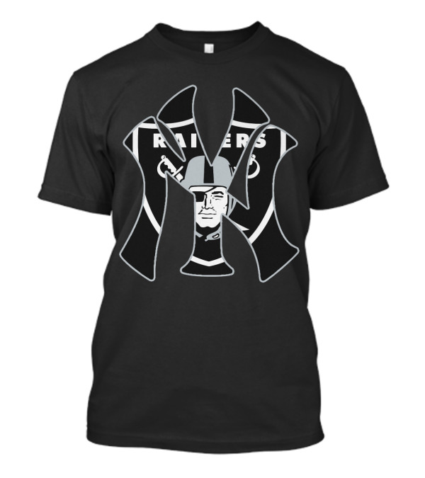 Yankees Raiders Logo Mashup T-Shirt