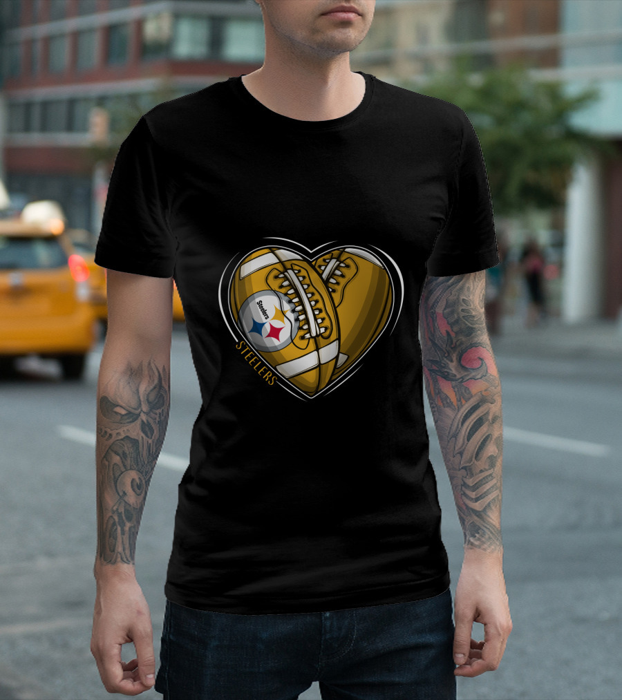 Steelers Heart Football Steelers T-Shirt
