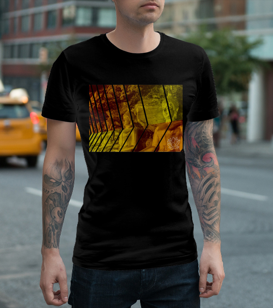 Lotus Buddha Gold Reflection T-Shirt