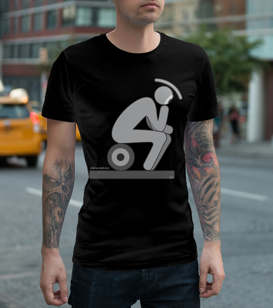 The Thinkeyer Aejoie Surrealist Eye Symbol Gray Figure Contemplative T-Shirt