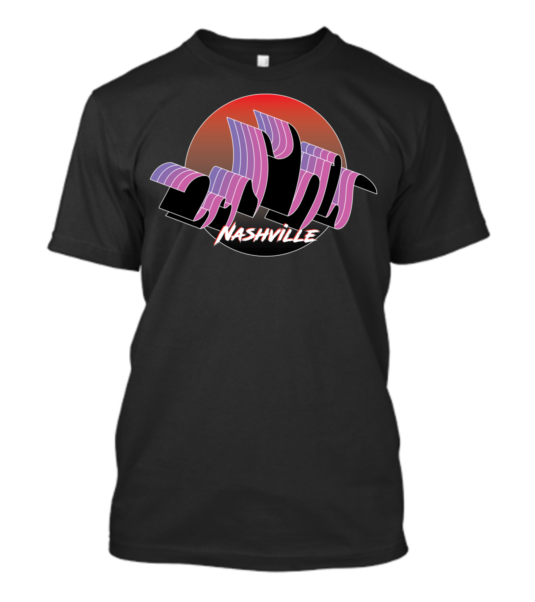 Nashville Retro Wave Sunset T-Shirt