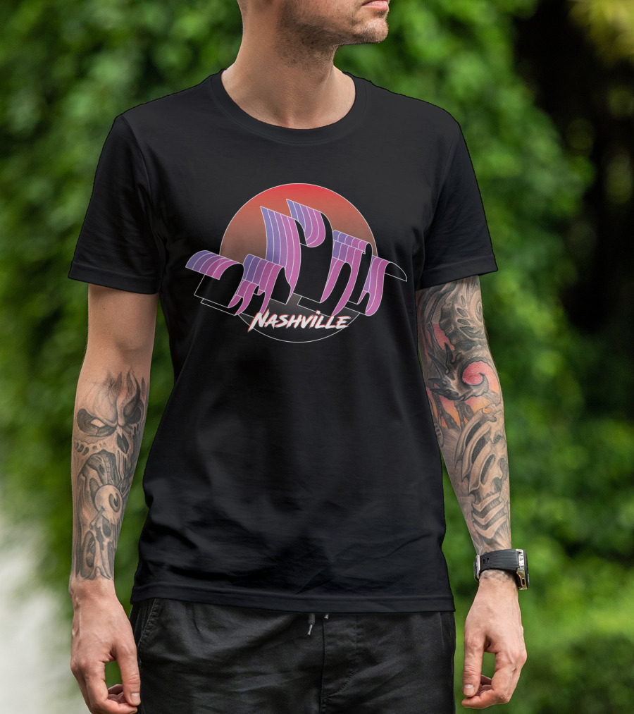 Nashville Retro Wave Sunset T-Shirt
