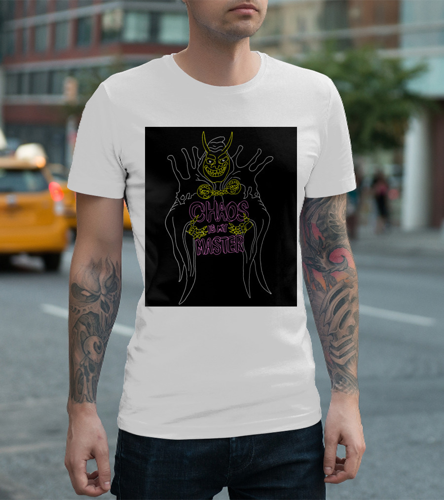 Chaos Is My Master Neon Demon Black Light T-Shirt