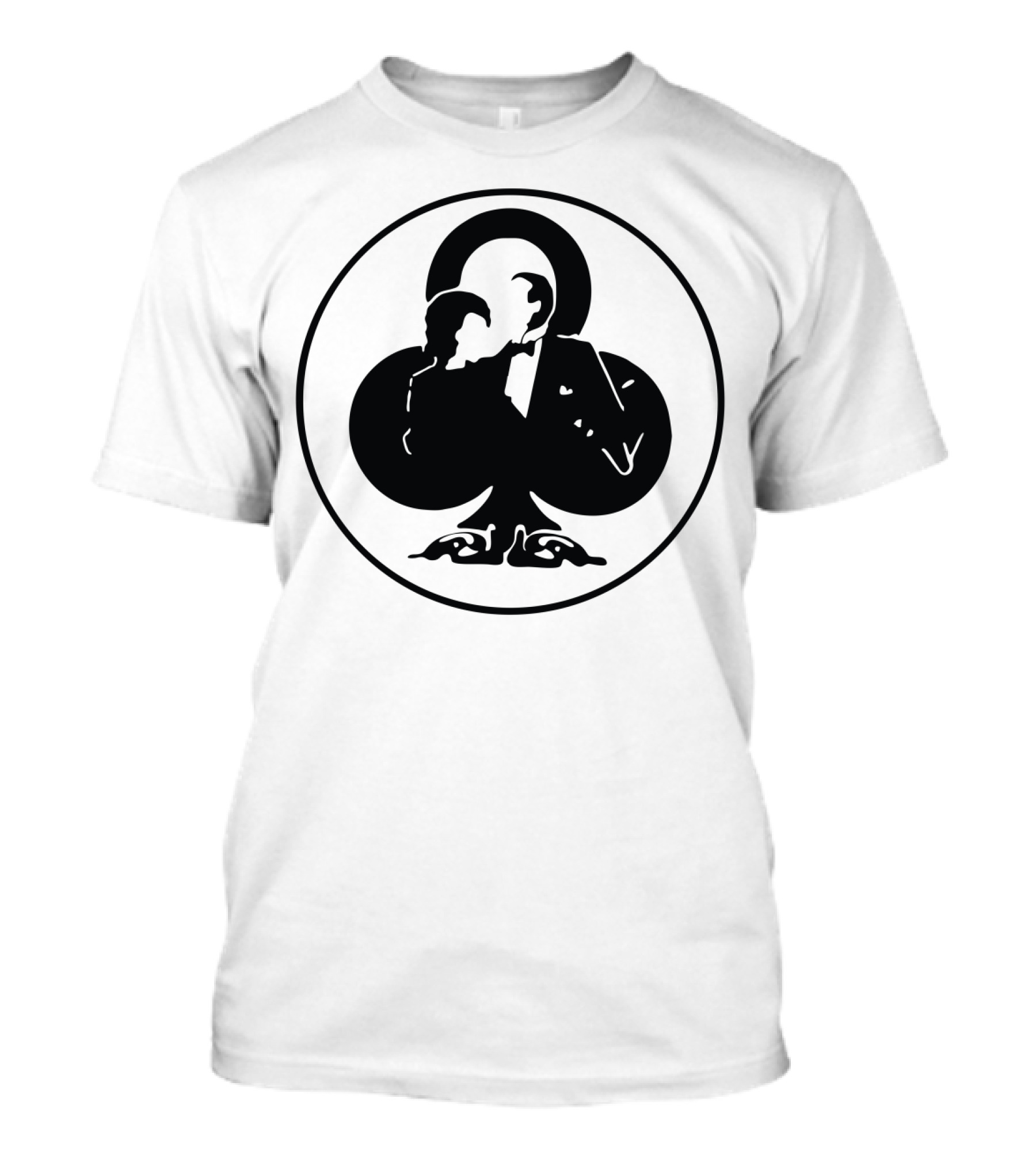 Punk Rock Club Silhouette Card Blackjack T-Shirt