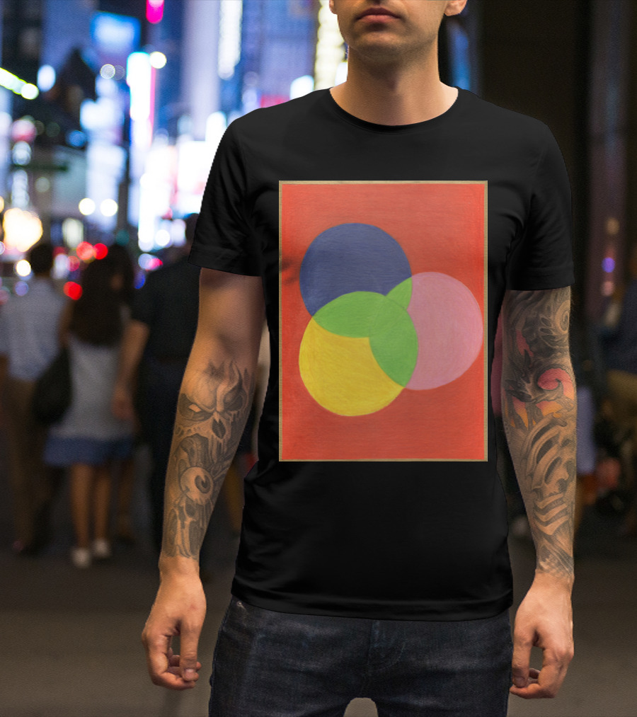 Kaviar Kalidescope Venn Diagram Abstract Circle Fusion T-Shirt