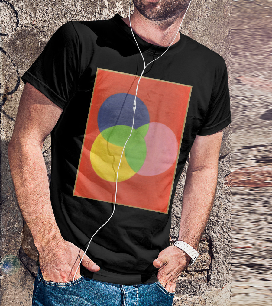 Kaviar Kalidescope Venn Diagram Abstract Circle Fusion T-Shirt