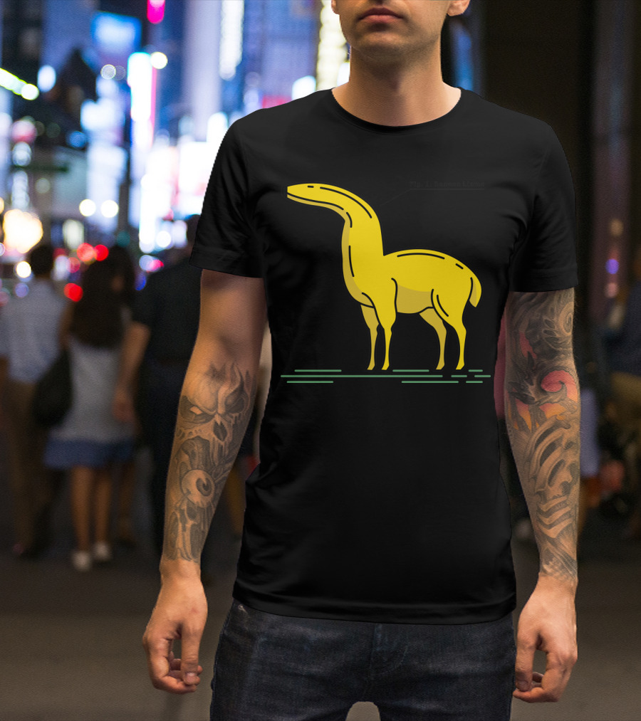 Fig. 1: Banana Llama Yellow Fusion T-Shirt