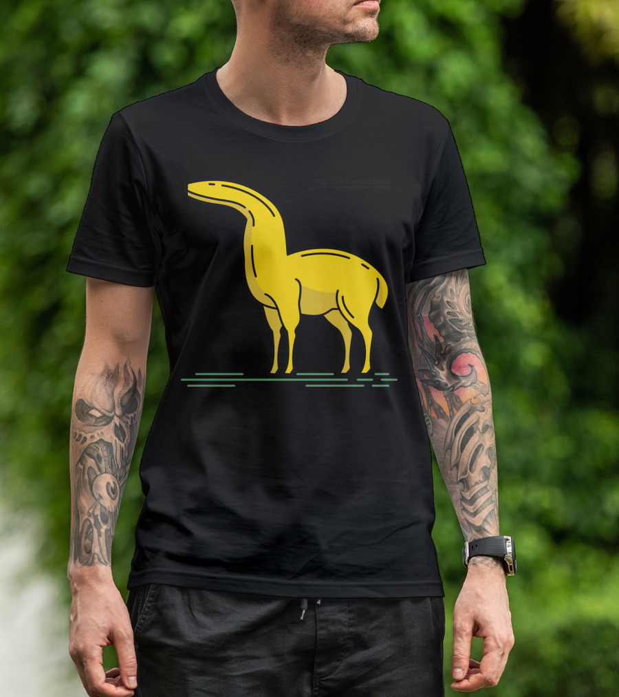Fig. 1: Banana Llama Yellow Fusion T-Shirt