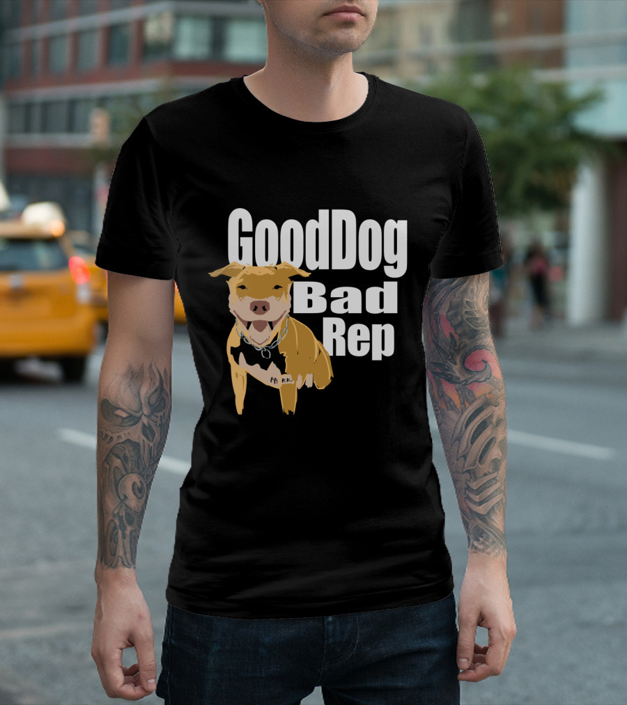 GoodDog Bad Rep Pit Bull Chain Necklace T-Shirt