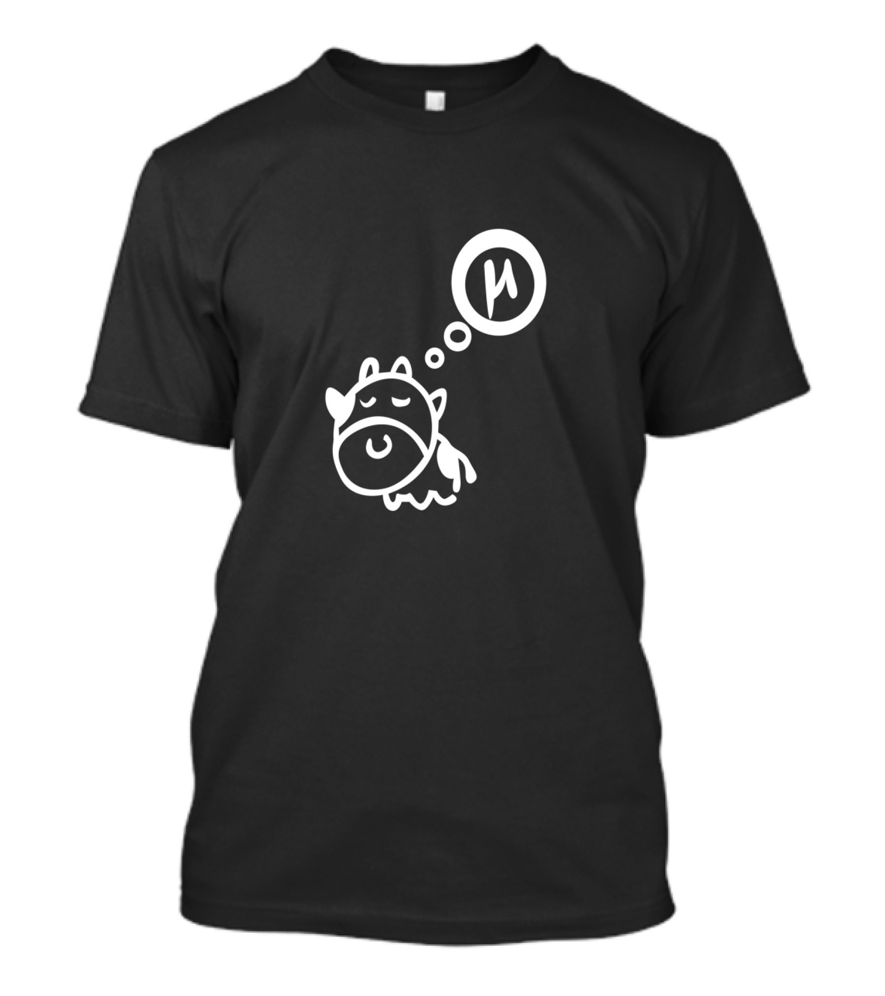 Cow Says Mu Dreaming Thought Bubble T-Shirt