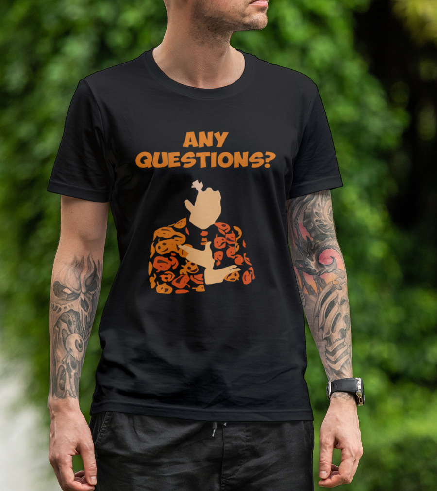 David Pumpkins Iconic Suit Any Questions Halloween T-Shirt
